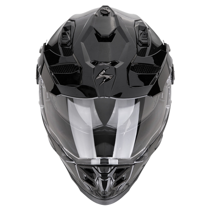 Scorpion ADF-9000 Carbon Air Adventure Helmet (Solid Black) Gloss