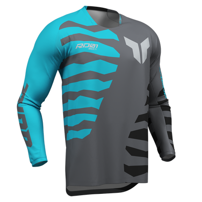 Thor Launchmode Shredder Jersey (Charcoal Aqua)