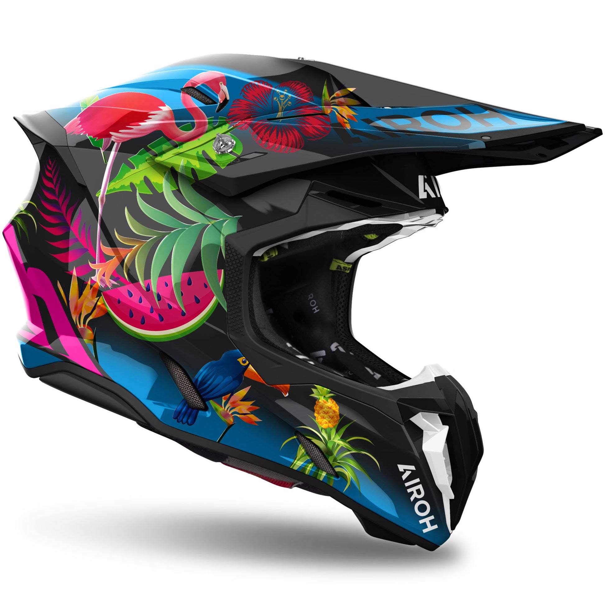 Airoh Twist 3 Amazonia Helmet (Gloss) – GO-MX Airoh Twist 3 Amazonia Helmet (Gloss) – GO-MX