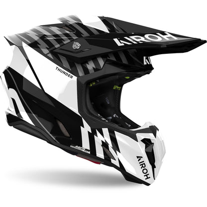 Airoh Twist 3 Thunder Helmet (Black/White Gloss)