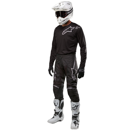 Alpinestars Racer Graphite Gear Combo (Black/Reflective Black)