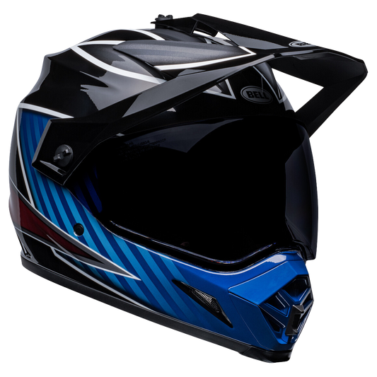 Bell MX-9 Adventure MIPS Helmet (Gloss Dalton Black Blue) Clear Visor