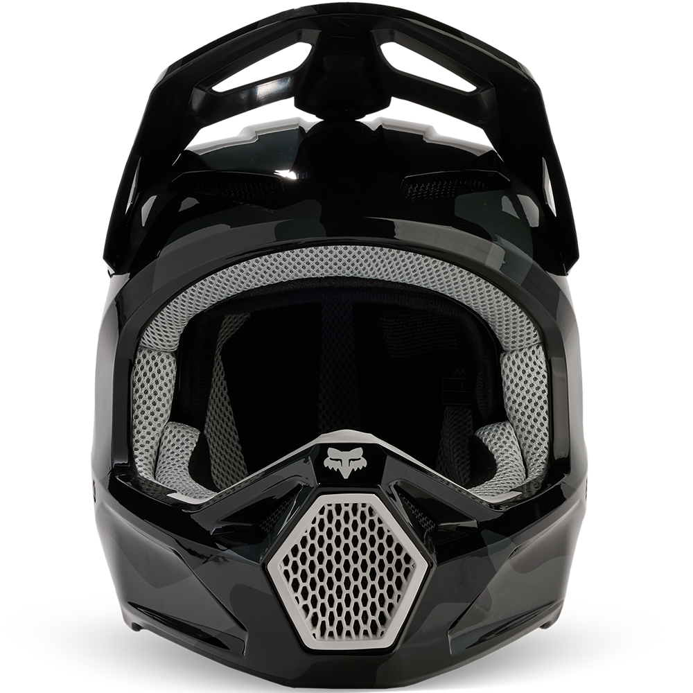Fox Youth MX24 V1 Bnkr Helmet (Black Camo)