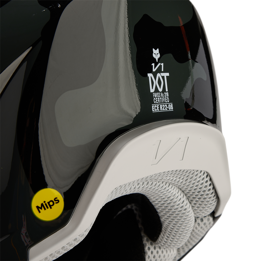 Fox V1 MX24 Bnkr Helmet (Black Camo)