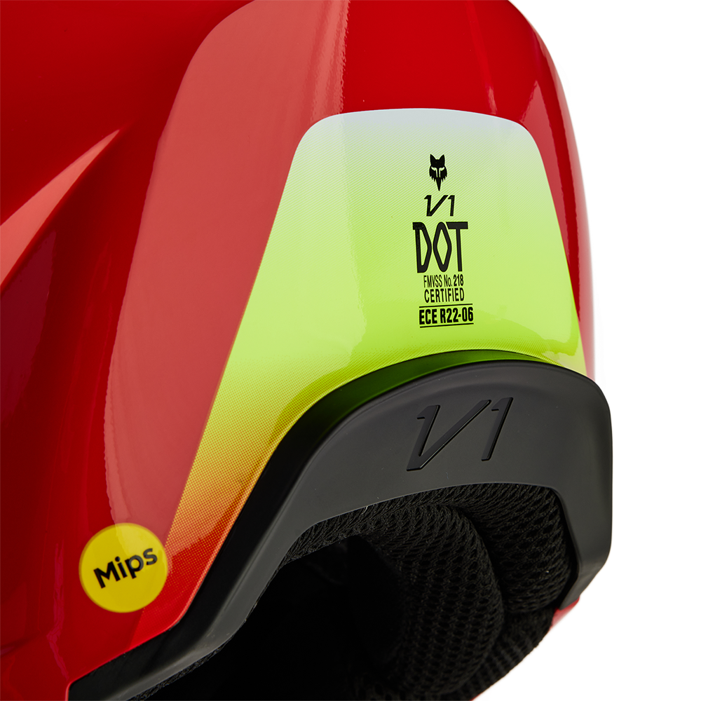Fox Youth V1 Ballast Helmet (Fluo Red)