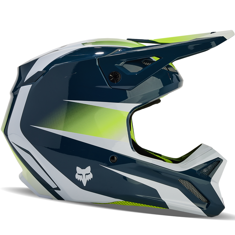 Fox Youth V1 Flora Helmet (Dark Indigo)