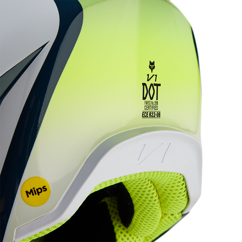 Fox Youth V1 Flora Helmet (Dark Indigo)