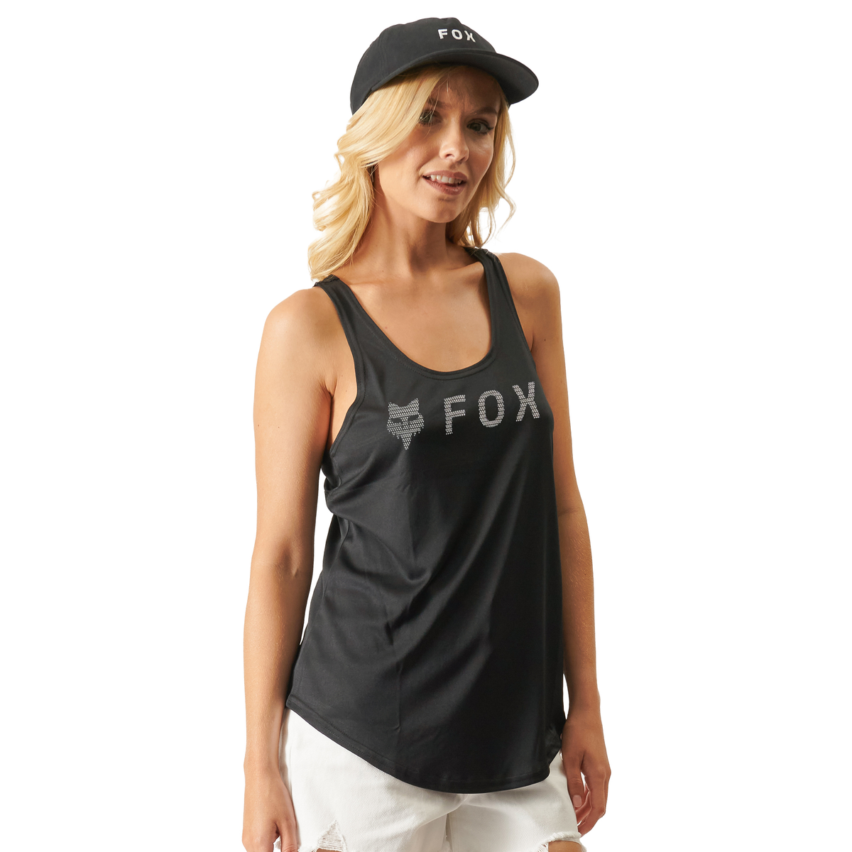 Fox Tank Rear Fox Women's Tiny Fox Tank Top (Black) – GO-MX