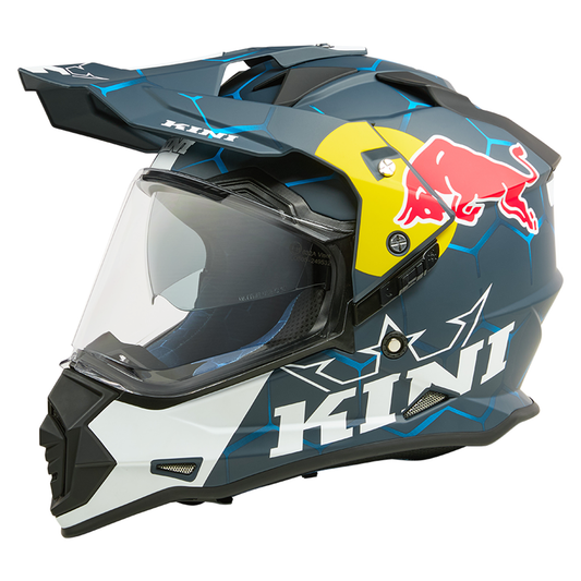 Kini Red Bull ADV Adventure 1.0 Helmet - (Blue/White)