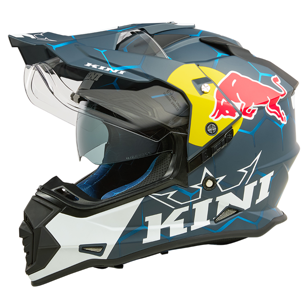 Kini Red Bull ADV Adventure 1.0 Helmet - (Blue/White)