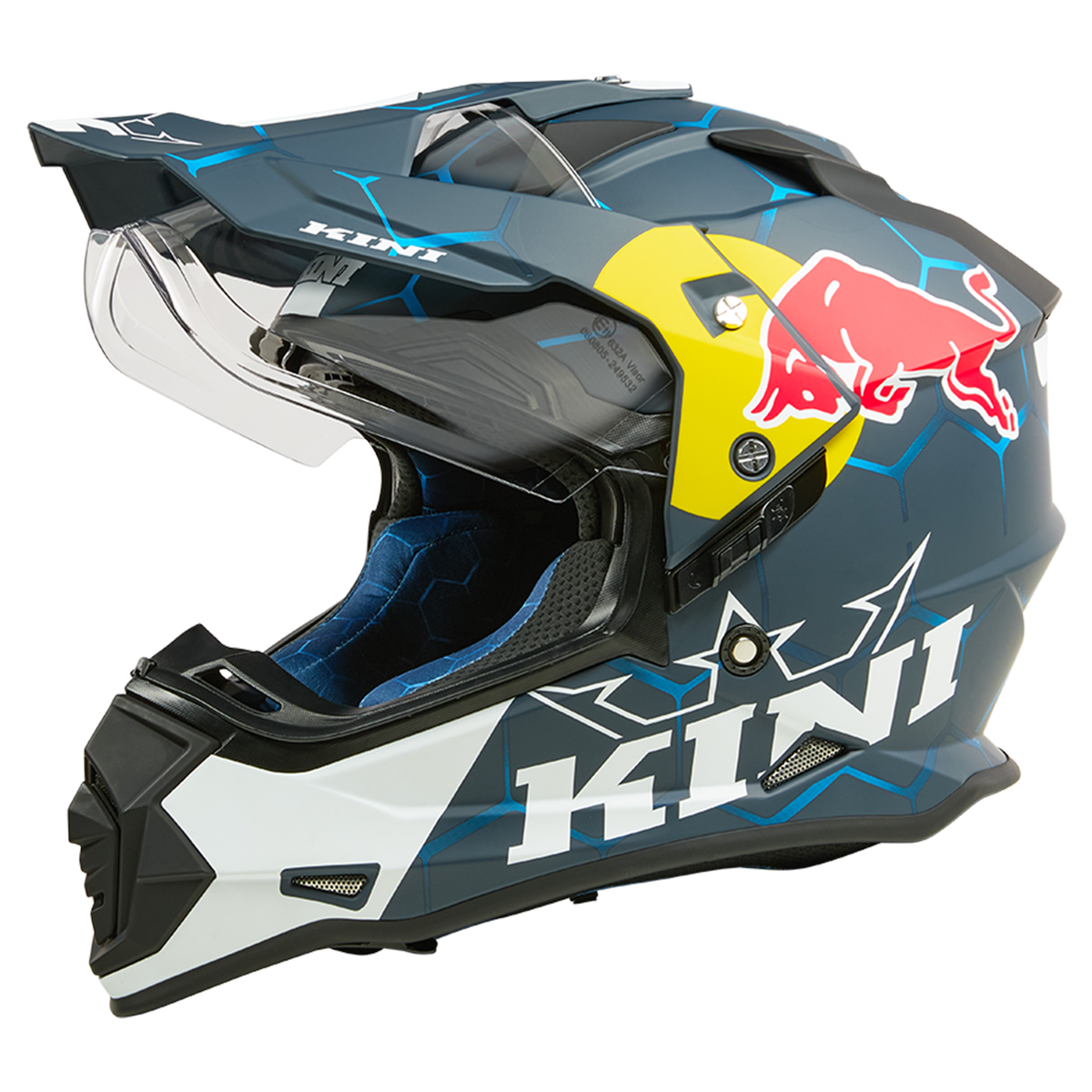 Kini Red Bull ADV Adventure 1.0 Helmet - (Blue/White)