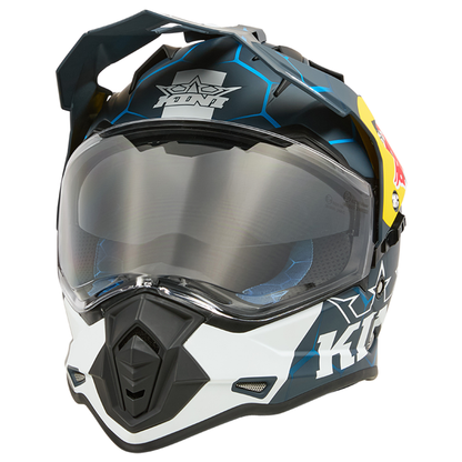 Kini Red Bull ADV Adventure 1.0 Helmet - (Blue/White)