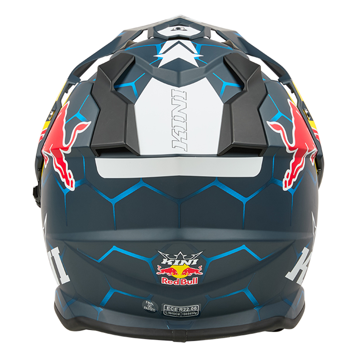 Kini Red Bull ADV Adventure 1.0 Helmet - (Blue/White)