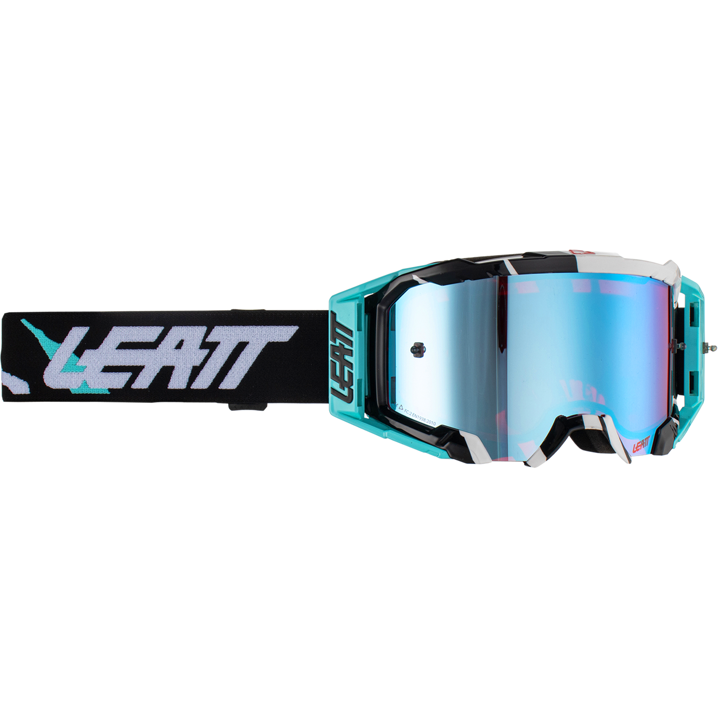 Leatt Velocity 5.5 Acid Tiger Goggles - Iriz UltraContrast 26% Lens (Blue)