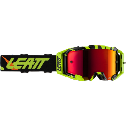 Leatt Velocity 5.5 Acid Tiger Goggles - Iriz Red Lens (Yellow)