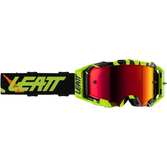 Leatt Velocity 5.5 Acid Tiger Goggles - Iriz Red Lens (Yellow)