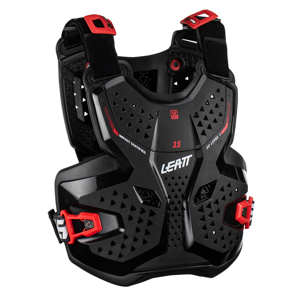 Leatt Youth 3.5 Chest Protector (Black/Red)