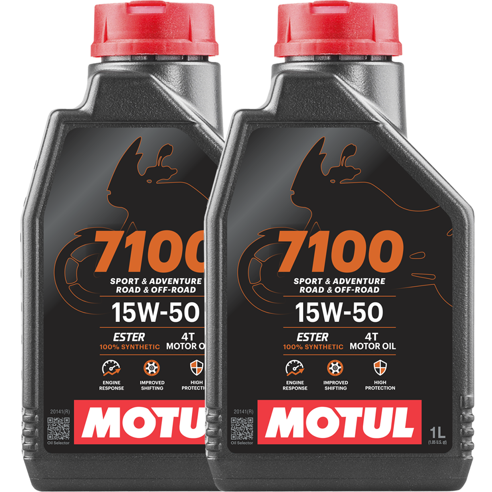 *Multi-Pack* 2 x Motul 7100 4T 15W50 Road/Off-Road Motor Oil (1 Litre)