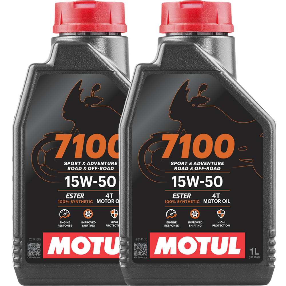 *Multi-Pack* 2 x Motul 7100 4T 15W-50 Road/Off-road Motor Oil (1 Litre)