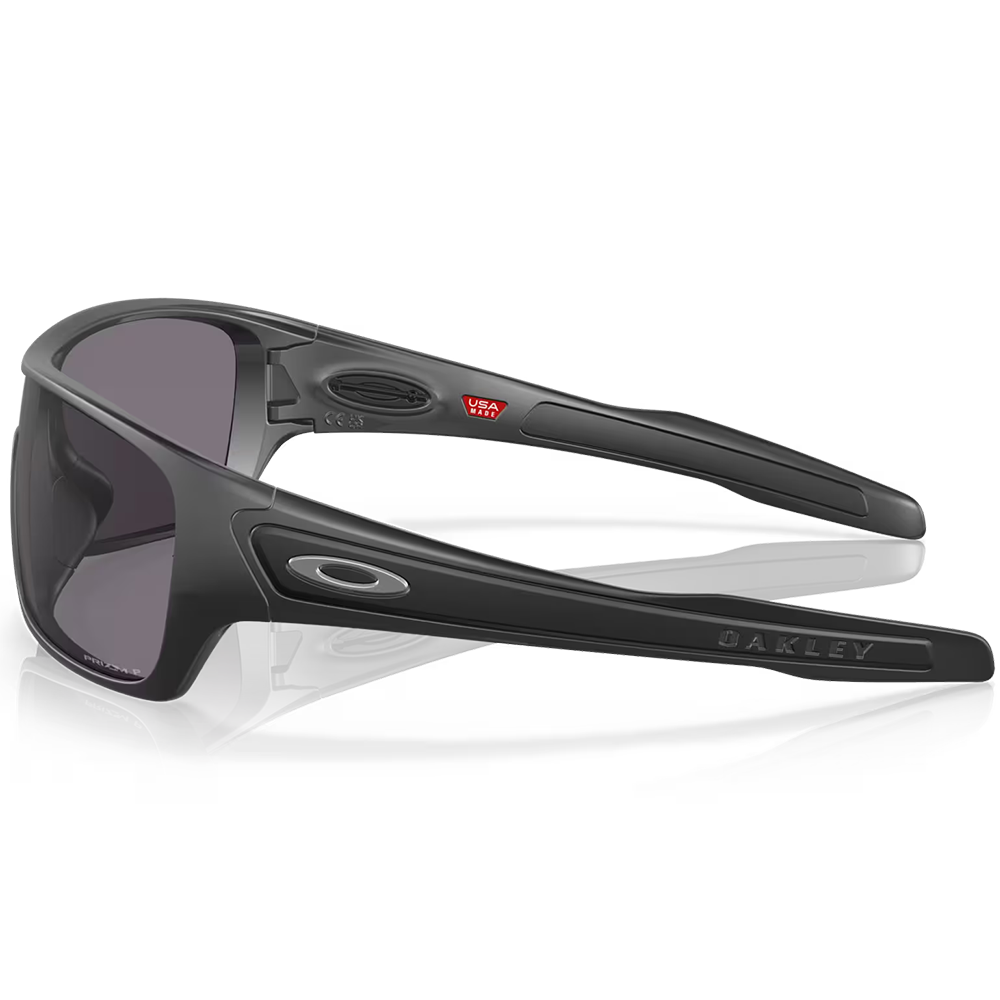 Oakley Turbine Rotor Sunglasses - Prizm Grey Polarized Lenses (Matte Black Frame)