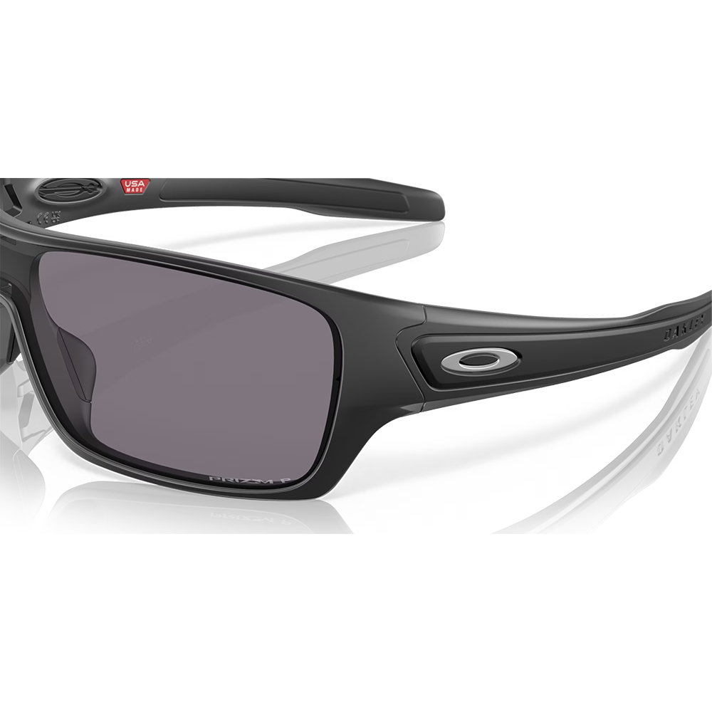 Oakley Turbine Rotor Sunglasses - Prizm Grey Polarized Lenses (Matte Black Frame)