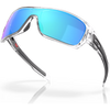 Oakley Turbine Rotor Sunglasses - Prizm Sapphire Lenses (Polished Clear Frame)