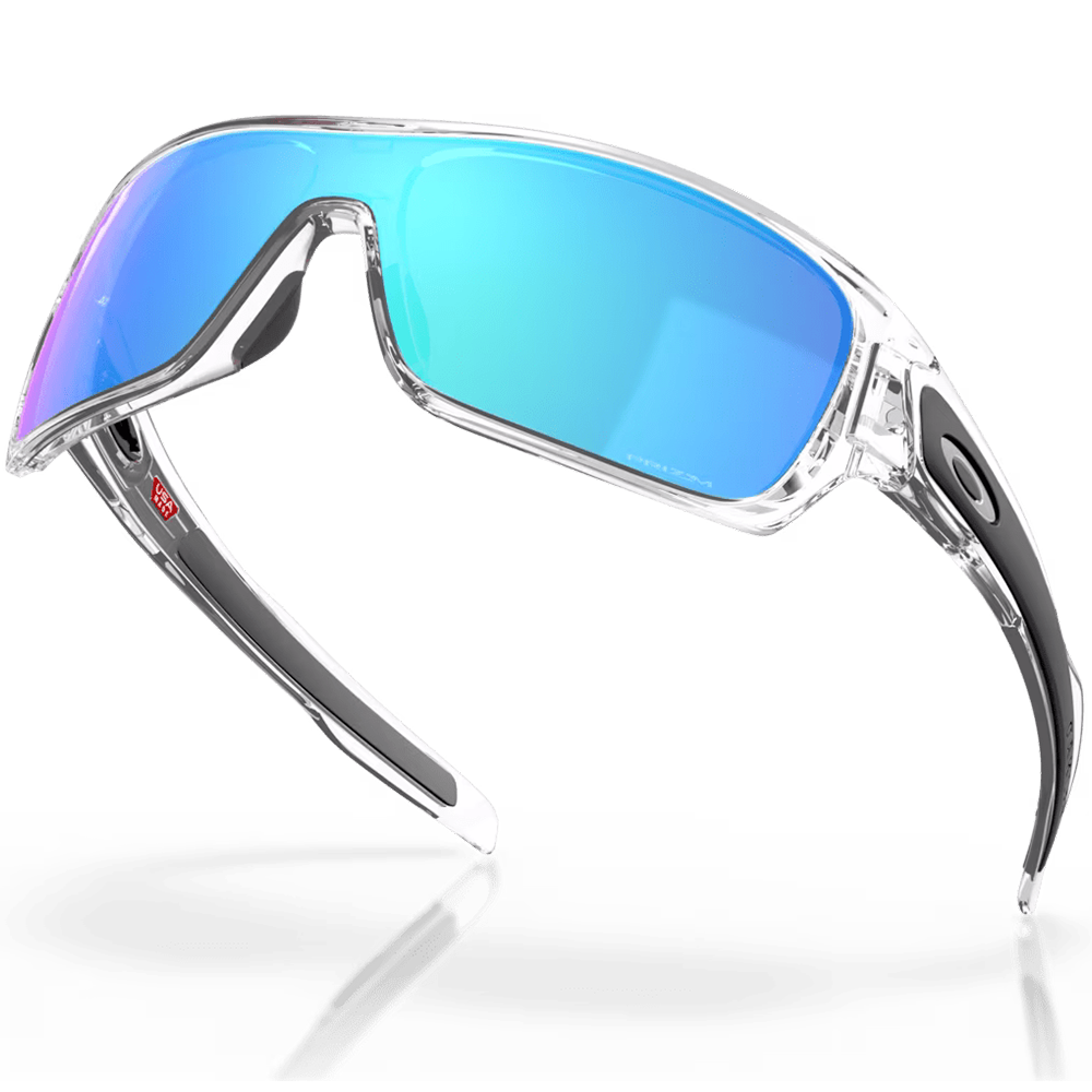 Oakley Turbine Rotor Sunglasses - Prizm Sapphire Lenses (Polished Clear Frame)