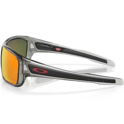 Oakley Turbine Sunglasses Prizm Ruby Polarized Lenses Grey Ink