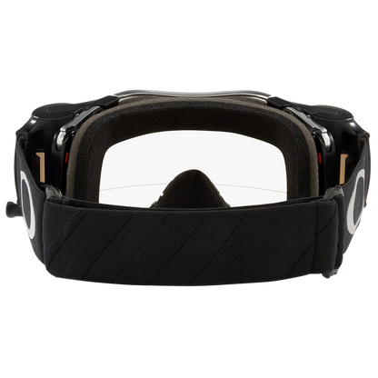 Oakley Airbrake Tuff Blocks Goggles with clear Roll Off- Clear Lens (Gunmetal Black)