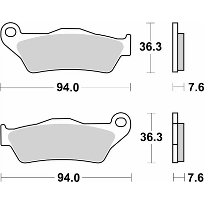 SBS Sintered Brake Pads - 671SI