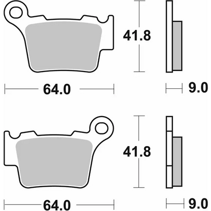 SBS Sintered Brake Pads - 791SI