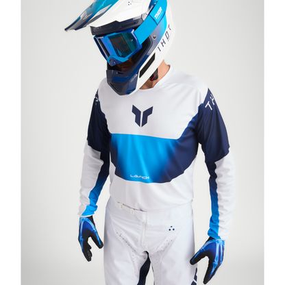 Thor Launchmode Storm Jersey (White) – GO-MX