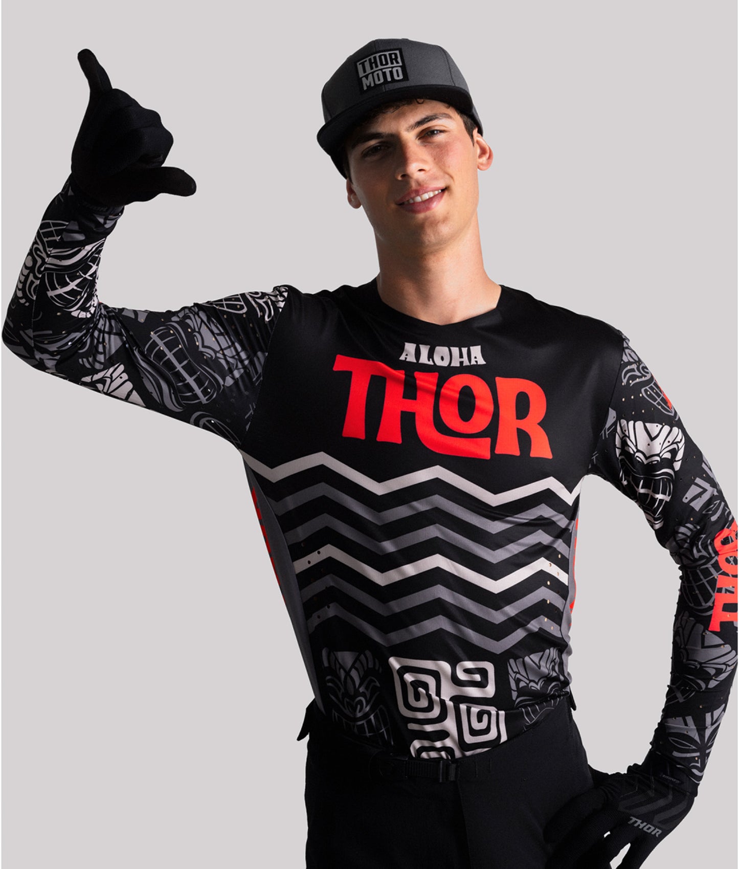 Thor Prime Aloha Gear Combo (Black/Grey)