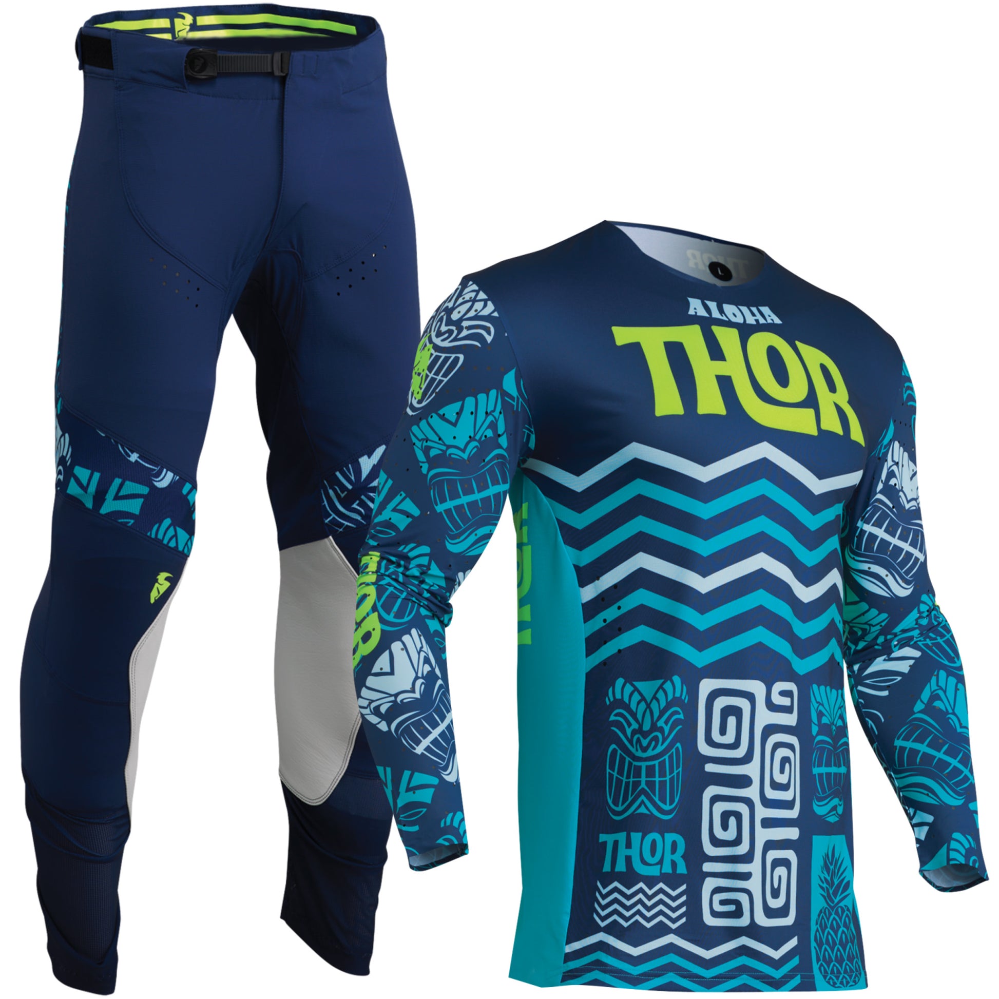 Thor Prime Aloha Gear Combo (Navy/Aqua) – GO-MX