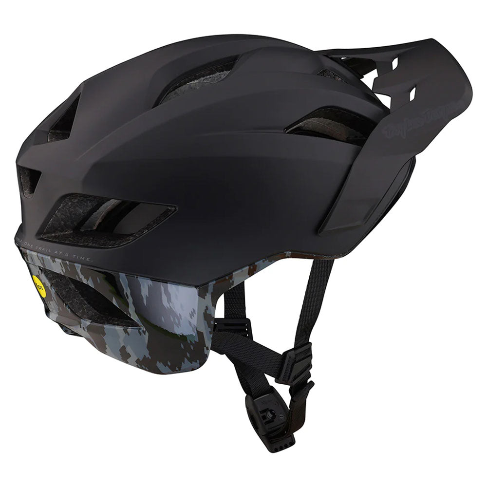 Troy Lee Designs Flowline SE Radian Helmet - MIPS (Camo Black/Grey)