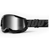 100% Youth Strata 2 Goggles - Black (Mirror Silver  Lens)