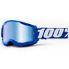 100% Strata 2 Goggles - Blue (Mirror Blue Lens)