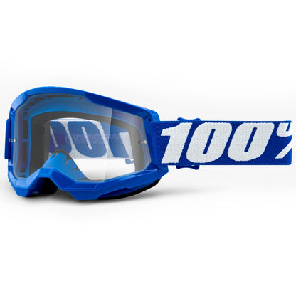100% Youth Strata 2 Goggles - Blue (Mirror Blue Lens)