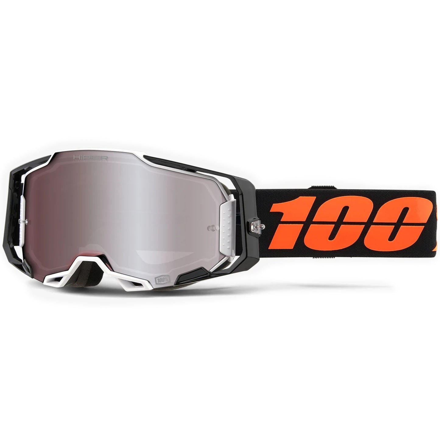 100% Armega Goggles - Blacktail (HiPER Silver Mirror Lens)