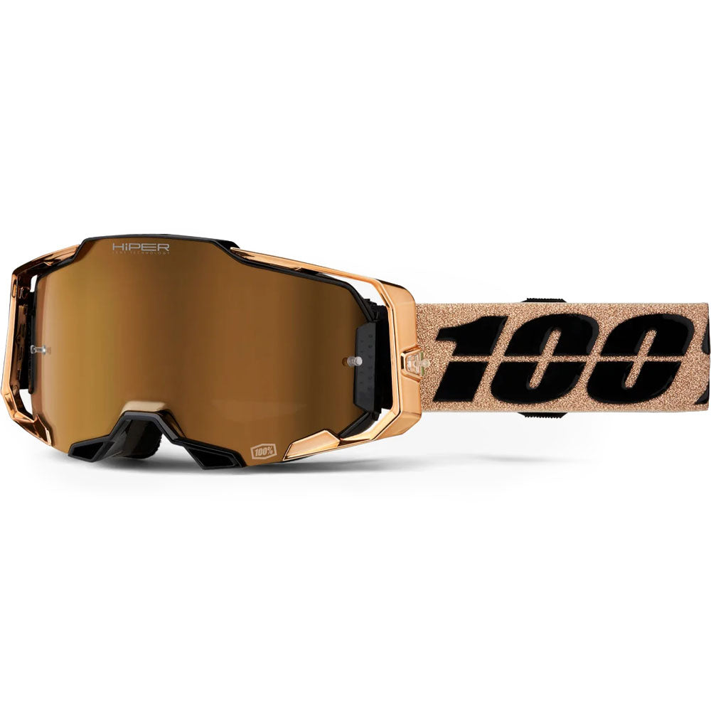 100% Armega Goggles - Bronze (HiPER Bronze Multi-Layer Mirror Lens)