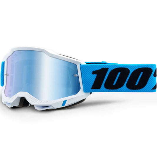 100% Youth Accuri 2 Goggles - Novel (Mirror Blue Lens)