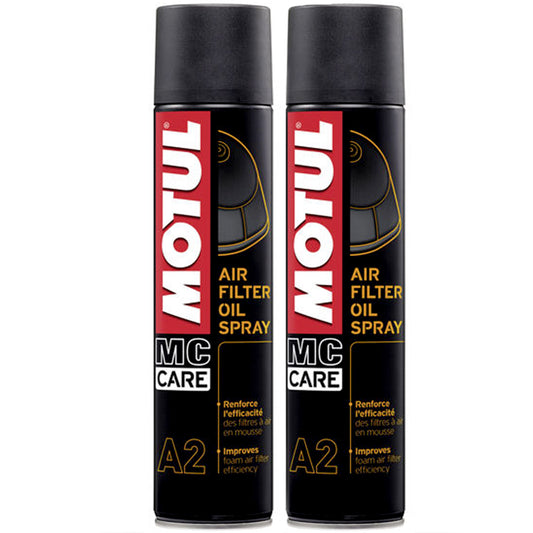 *Multi-Pack* 2 x Motul Air Filter Oil Spray (400ml)