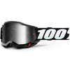 100% Accuri 2 Goggles - Black (Mirror Silver Lens)