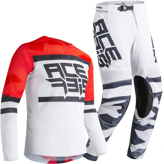 Acerbis Helios Gear Combo (Red/White)
