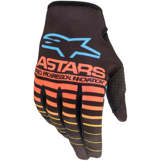 Alpinestars Radar Flight Gloves (Black/Flou Yellow/Coral)