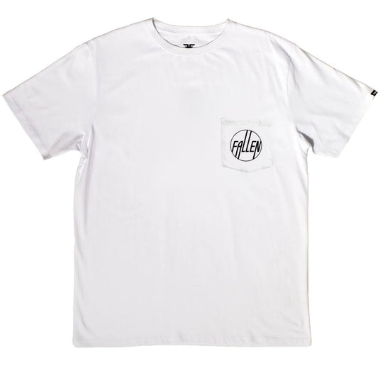 Fallen Circle Pocket T-Shirt (White)