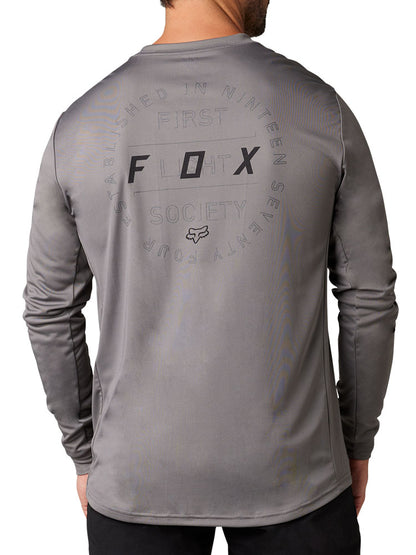 Fox Ranger Font LS MTB Jersey (Dark Grey)