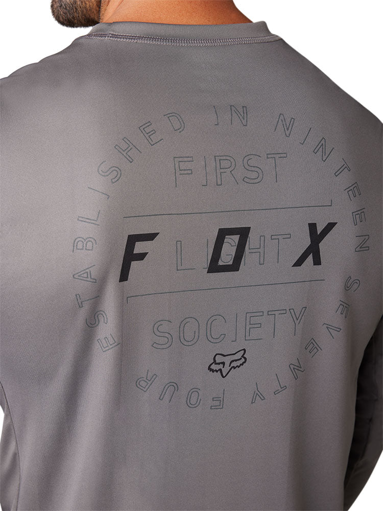 Fox Ranger Font LS MTB Jersey (Dark Grey)