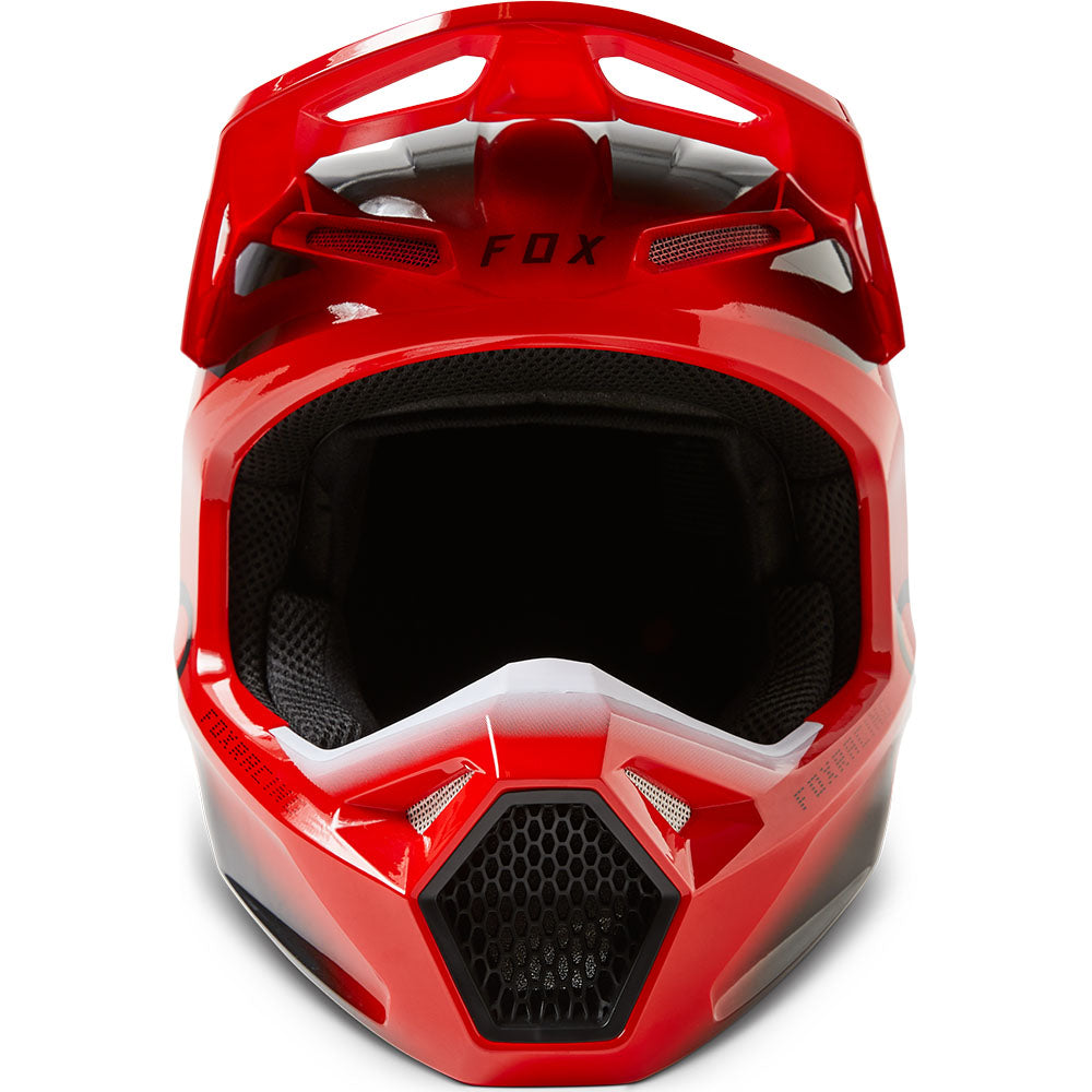 Fox V1 Toxsyk Helmet - DOT/ECE (Fluo Red)