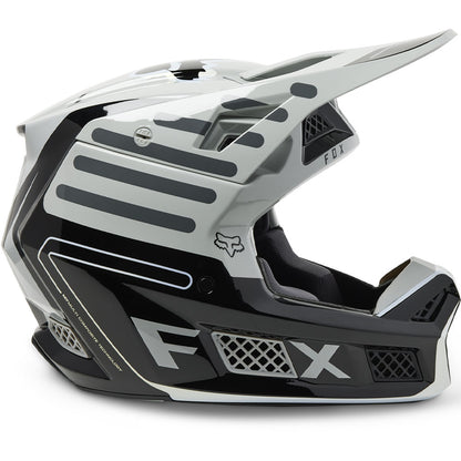 Fox V3 RS Ryaktr Helmet - DOT/ECE (Steel Grey)